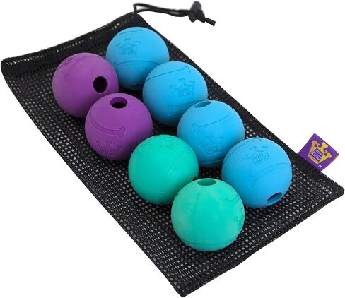 Chew King Fetch Balls Extremely Durable Natural Rubber Toy 2.5 inch, 8-pack (CM-0264-CS01) in Saudi Arabia