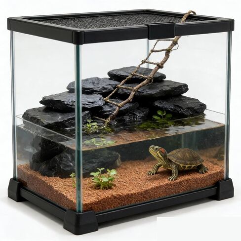 1LB Natural Slate Stones-Aquarium Rocks for Fish Tank,Non-Toxic Slate for Reptile Enclosures,Terrariums & Landscaping,Durable Decorative Stones for Freshwater Tanks & Gardens (2-5 Inches) in Kuwait