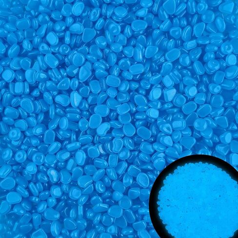 800pcs 5-8mm Colorful Glow in The Dark Garden Pebbles Stones 5-8mm Luminous Stones Glow in The Dark Rocks Outdoor Glow Pebbles Aquarium Rocks for Garden Path Walkway Yard Fish Tank Plant Pots in Saudi Arabia