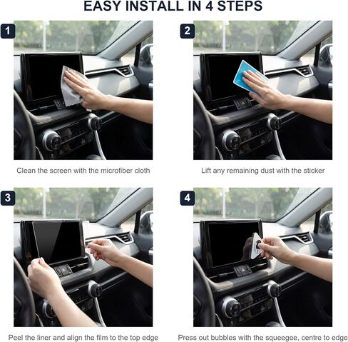 Screen Protector (Set of 2) for Nissan Sentra Touch Screen Display High Definition Anti Scratch Filters UV - 2020-2023 Nissan Sentra 7 inch in Kuwait