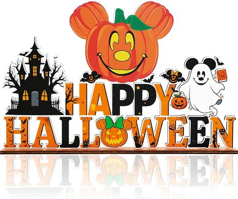 Mouse Halloween Decorations Wood Table Centerpieces in Kuwait