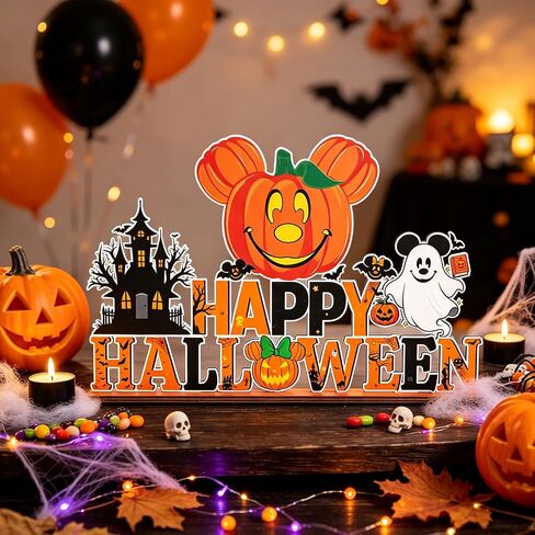 Mouse Halloween Decorations Wood Table Centerpieces in Kuwait