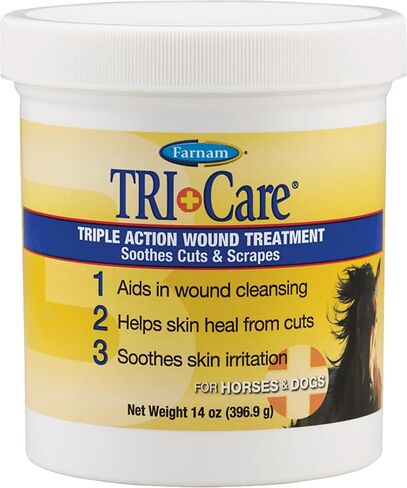 Farnam Triple Action Wound Treatment | For Horses, Ponies and Dogs | 14 oz in Kuwait