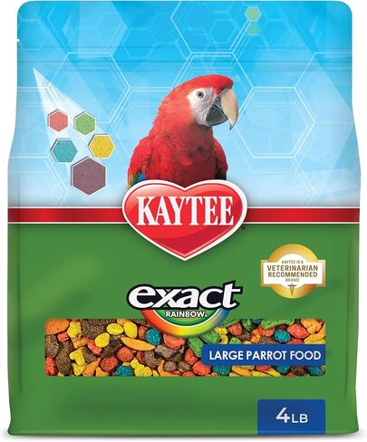 Kaytee Exact Rainbow Large Pet Parrot Food, 20 Pound in Kuwait