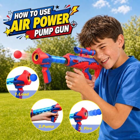 Sunrad Shooting Game for Kids 5+ Years, 2 Pack Red & Blue Shooting Toy Set in Saudi Arabia