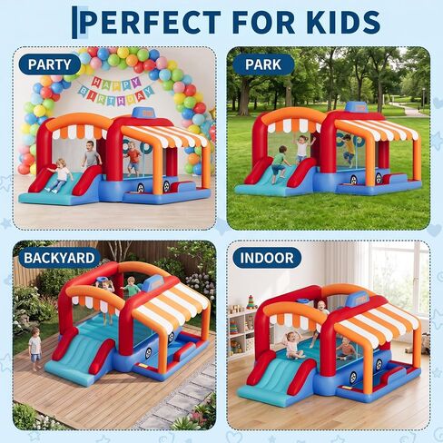 Jojoka Bounce House, Inflatable Bounce House for Kids Indoor Outdoor in Kuwait