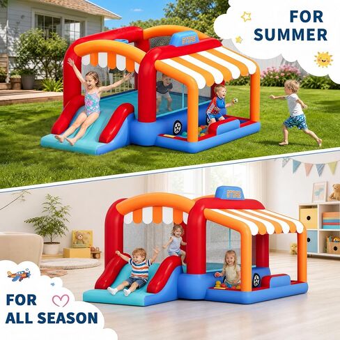Jojoka Bounce House, Inflatable Bounce House for Kids Indoor Outdoor in Kuwait