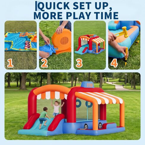 Jojoka Bounce House, Inflatable Bounce House for Kids Indoor Outdoor in Kuwait