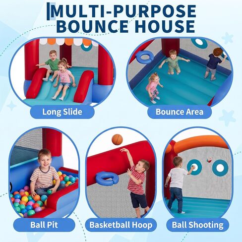 Jojoka Bounce House, Inflatable Bounce House for Kids Indoor Outdoor in Kuwait