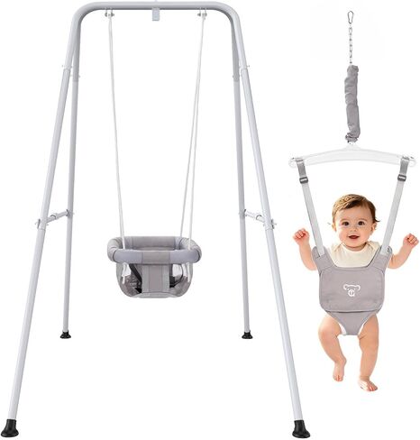 2 in 1 Baby Jumper with Swing, Indoor and Outdoor Use, Baby Jumpers and Bouncers in Kuwait
