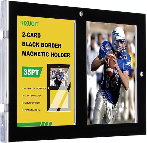 10-Pack Black Border 35pt One Touch Magnetic Card Holder in Saudi Arabia