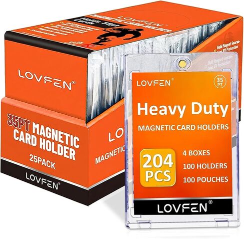 50ct Magnetic Card Holders Baseball Trading Card Protectors Hard Plastic in Kuwait