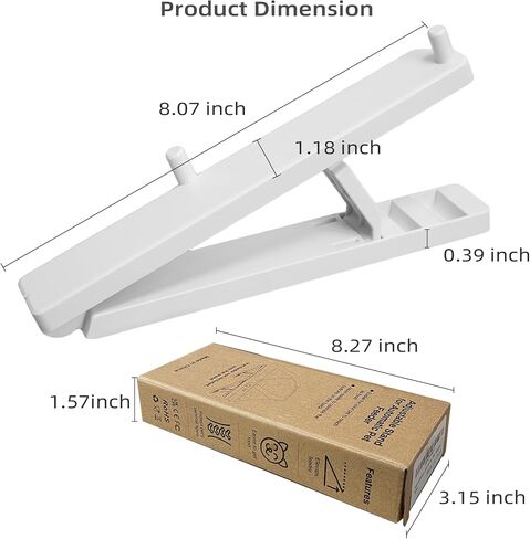Adjustable Stand for Automatic Microchip Cat Pet Feeder, 0-20° Adjustable Angle, Reduces Joint Fatigue and Promotes Better Digestion for Pets, Easy to Install in Kuwait