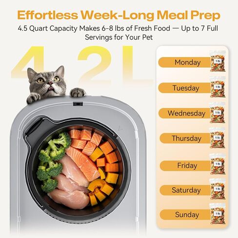 Pet Food Maker for Dogs & Cats - 4.2L Capacity Automatic Machine in Kuwait