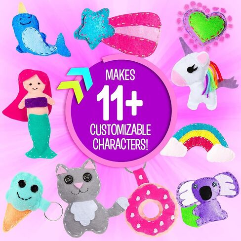 DIY All in One Crochet Knitting Kit for Beginners Starter Arts & Craft Set for Kids Teens Tweens & Adults – How to Learn Make Your Own Yarn Pom Poms – Birthday Gift for Kids Ages 8+ in Kuwait