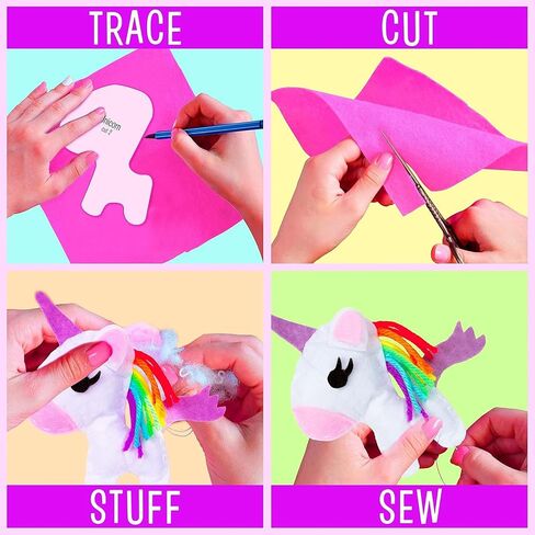 DIY All in One Crochet Knitting Kit for Beginners Starter Arts & Craft Set for Kids Teens Tweens & Adults – How to Learn Make Your Own Yarn Pom Poms – Birthday Gift for Kids Ages 8+ in Kuwait