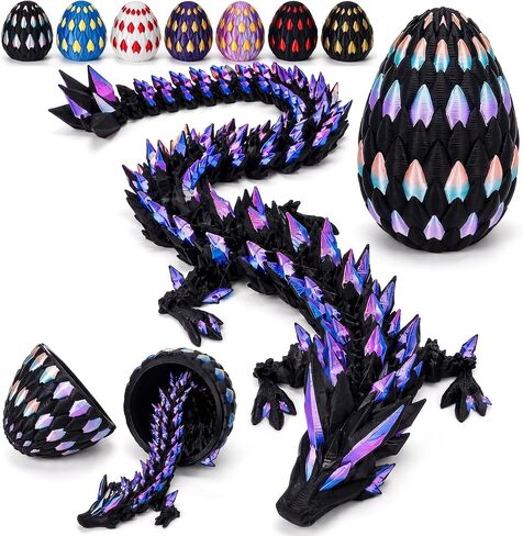 3D Printed Dragon Eggs, 3-D Dragon Eggs with Articulated Dragons Toys Inside for Kids in Saudi Arabia