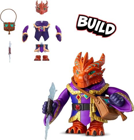 Dungeons & Dragons Questers Adventurer Characters Blind Pack, 3.75-Inch Buildable D&D Collectible Toy Figure with Accessories and D20 Die in Kuwait