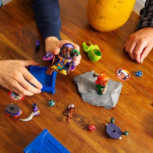 Dungeons & Dragons Questers Adventurer Characters Blind Pack, 3.75-Inch Buildable D&D Collectible Toy Figure with Accessories and D20 Die in Kuwait