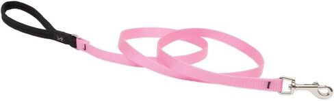 LupinePet Basics 1/2" Pink 4-foot Padded Handle Leash for Small Pets in Kuwait