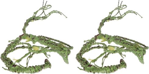 PINVNBY Flexible Bend-A-Branch Jungle Vines Pet Habitat Decor Reptile Plants Terrarium for Lizard, Frogs, Snakes and More Reptiles Climbing (Fat: 43.31 x 0.79 Inch) in Kuwait