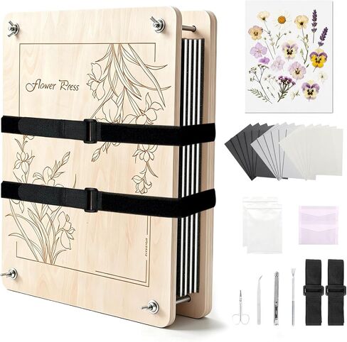 Extra Large Wooden Flower Press Kit– 15" x 11" Pressing Tool Set for Adults in Saudi Arabia