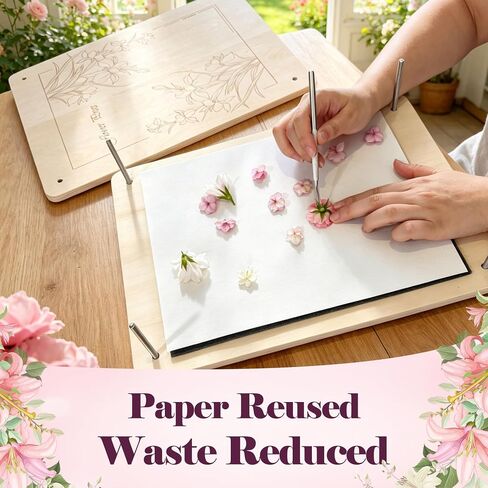Extra Large Wooden Flower Press Kit– 15" x 11" Pressing Tool Set for Adults in Saudi Arabia
