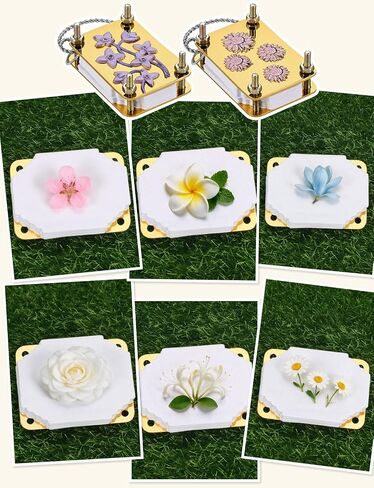 2pcs Mini Flower Press, Pocket Metal Press Kit with 30Pcs Blotting Paper in Saudi Arabia