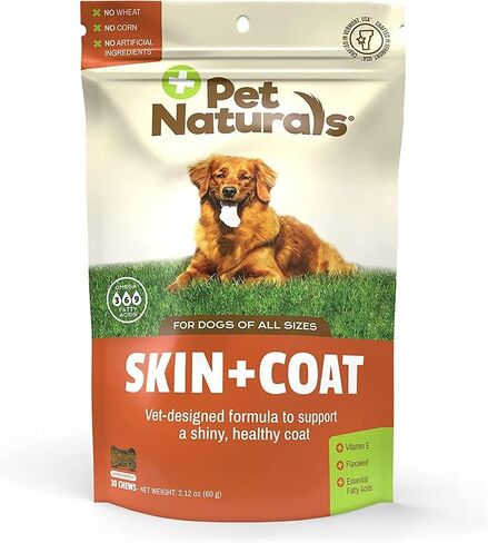 Pet Naturals Skin and Coat Soft Chews for Dogs, Veggie, 30 Count in Saudi Arabia