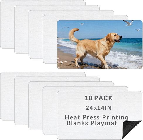 10 Pcs Sublimation Blanks Playmat 14x24 Inch,Trading Board Game mat is Made of Rubber, Versatile Card Game mat and Desk pad for Home Office Use in Saudi Arabia