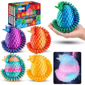 8.5in 3D Printed Dragon Eggs, Crystal Dragon Toy Gifts (6 Pack) in Saudi Arabia
