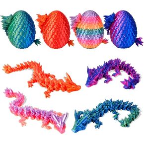 3D Printed Animals Dragon Toys Eggs, Christmas Stocking Stuffers for Kids in Kuwait