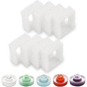 Wonder Creature Cat Water Fountain Filter, 8-pack Replacement Pre-Filter Sponges for Aurora, Cupcake, and 360° Stainless Steel Pet Fountain, Ceramic Dog Water Dispenser Filters in Saudi Arabia