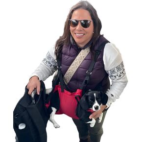 Fido Pro Airlift Ultra-Lite Dog Sling | Ultra-lite Sling Fit in Your Pocket & Bag | The solution for injury prevention and to assist Injured dogs | For Travel and Outdoor Adventures | Large(35–60 lbs) in Kuwait
