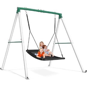 Trekassy 60" Platform Saucer Swing with Stand, 440LBS Heavy Duty A-Frame in Saudi Arabia