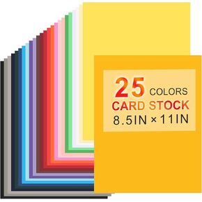 8.5" X 11" Colored Cardstock, 25 Colored Construction Paper in Kuwait