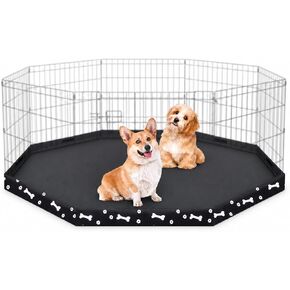 Dog Playpen Bottom Pad Cover, 600D Waterproof Oxford for 8 Panel 24 in Pens in Kuwait