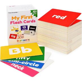 101 ABC Flash Cards for Toddlers Ages 1-3 – Alphabet, Numbers 1-100, Colors, Shapes, Animals & Body Parts Learning Cards for Preschool, Pre-K, Homeschool & Speech Development in Kuwait