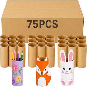 3 Sizes Paper Tubes for Crafts, 75 Pack 1.7x3.7 in Cardboard Craft Tubes in Kuwait