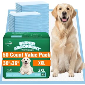 IMMCUTE Dog Pee Pads Extra Large, 30" x 36", 30 Ct, Jumbo-Size Pee Pads for Dogs, Thicken Puppy Pads XL Pet Training Pads, Super Absorbent & Leak-Proof Potty Pads for Dogs in Kuwait