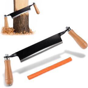 8 Inches Draw Knife Debarking Tool for Woodworking, Straight Draw Shave Knife Wood Carving Hand Tool for Tree Bending Broach Peeling, Whittling, Shaping, Detailing, Stripping in Saudi Arabia