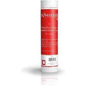 Kimberbell Tear Away Stabilizer Light Weight 1.5 Oz - 12"x10 Yd Roll - Cut into Variable Sizes, for Machine Embroidery, Hand Sewing, Quilting, Piecing Projects, Appliqués, Crafting & More! KDST100 in Saudi Arabia