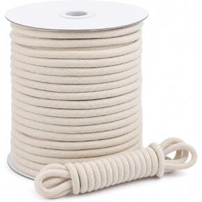 1/4" Cotton Piping Cord 6mm Natural Drawstring Cords | 46 YDs,Piping Cord for Sewing for Pillows,Bags and Other Soft Welt Applications in Saudi Arabia