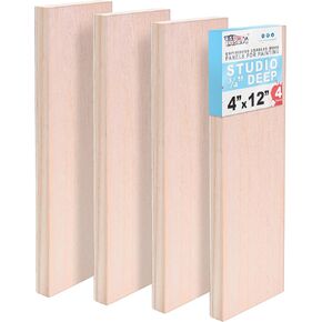 U.S. Art Supply 12" x 24" Unfinished Cradled Wood Panels for Painting in Saudi Arabia