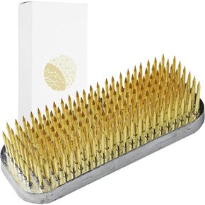 Wazakura Japanese Ikebana Kenzan Long Rectangular Flower Holder 3.4 in (87 mm), Made in Japan Floral Arranging Pin Frog Tool (3.4" (87mm) Long Rectangular Brass Kenzan) in Saudi Arabia
