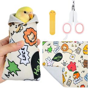 3in1 Multifunctional Parrot Grooming Set,Include Self Adhesive Parrot Grooming Wrap,Precision Bird Nail Clippers and Gentle Nail file for Parakeets,Lovebirds,Budgies,Cockatiels and Other Small Parrots in Kuwait