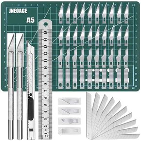 Jneoace Exacto Knife Precision Carving Craft Hobby Knife Kit with 40 PCS Exacto Blades for DIY Art Work Cutting, Hobby, Scrapbooking, Stencil in Kuwait
