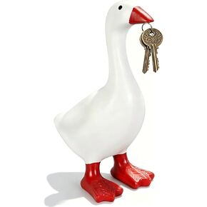 Desk Goose 7inches Mini Desktop Goose Statue Cute Desk Duck Decor for Women Office Table Decor Funny Gifts Living Room Bedroom Bookshelf Coffee Table Display in Kuwait