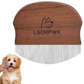 Walnut Wood Eye Comb for Pets, Professional Tear Stain Removal Tool in Kuwait