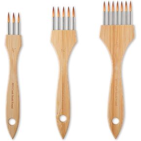 Wide Mop Brush Set for Watercolor and Acrylic Surikomi Style Pro in Kuwait